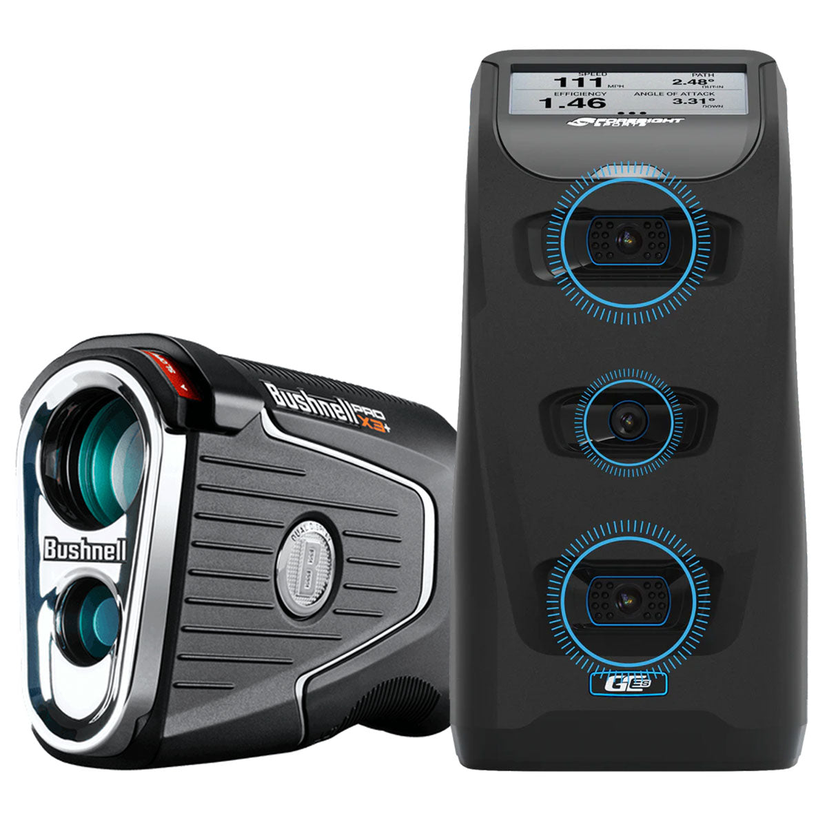 Foresight GC3S Golf Launch Monitor & Simulator (Includes Bushnell Pro X3 LINK Laser Rangefinder)