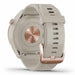 Garmin Approach S42 Golf GPS Watch - Rose Gold with Light Sand Band - Back Angle