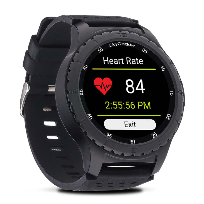 SkyCaddie LX5 Golf GPS Smartwatch measuring wrist-based heart rate