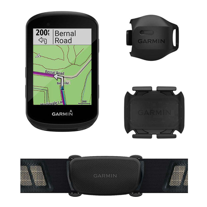 Garmin Edge 830 Touchscreen Bike Computer Sensor Bundle with Heart Rate Monitor, Speed Sensor and Cadence Sensor
