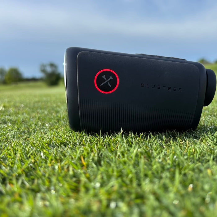The Blue Tees Captain Pro on the grass at a golf course