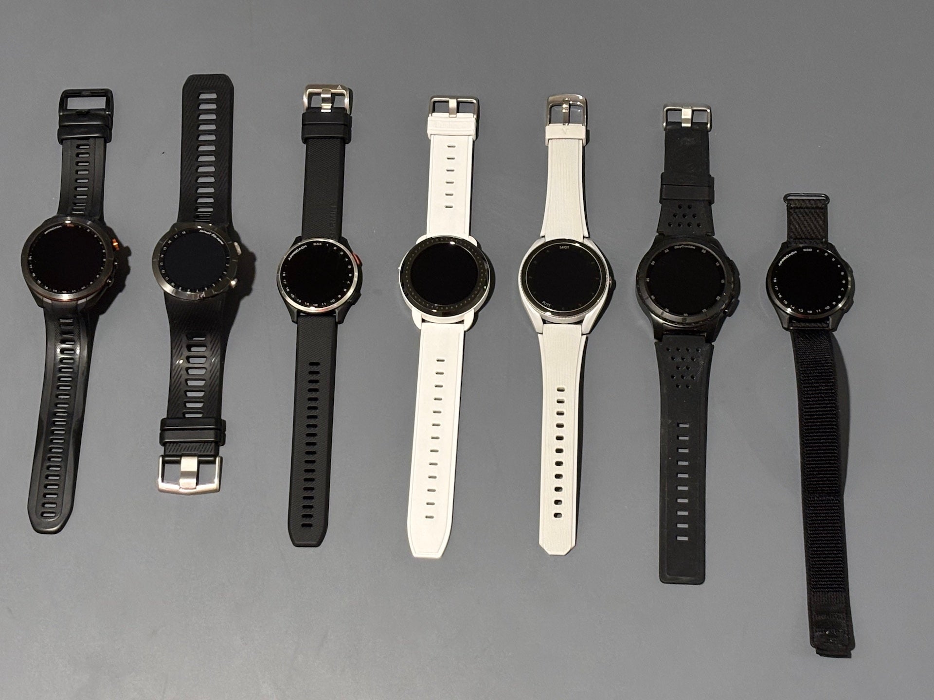 Collection of golf watches reviewed by PlayBetter golf reviewer and writer, Marc (image by Marc)