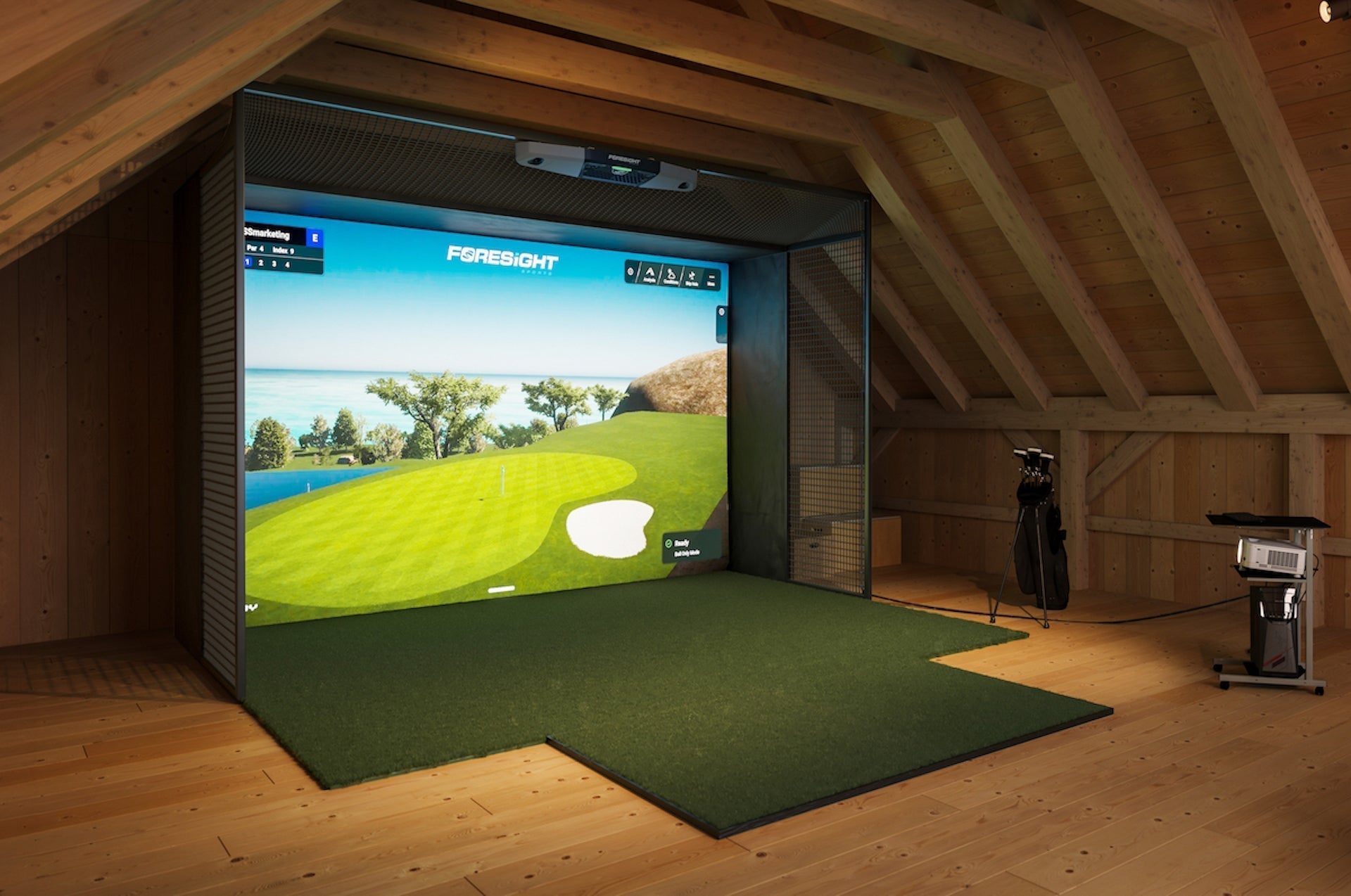 What Are the Space Requirements for a Launch Monitor and Home Golf Simulator?