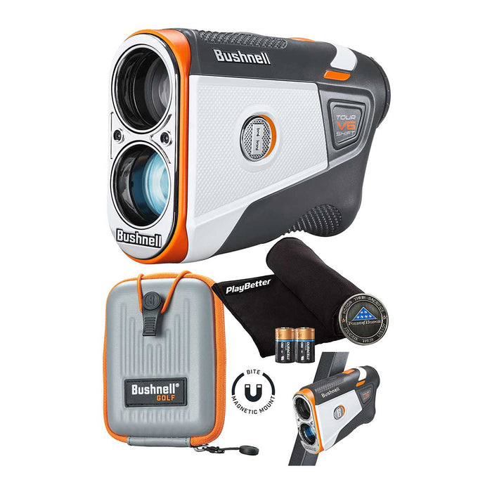 Bushnell Tour V6 Tour V6 Shift Golf Laser Rangefinder Patriot Pack