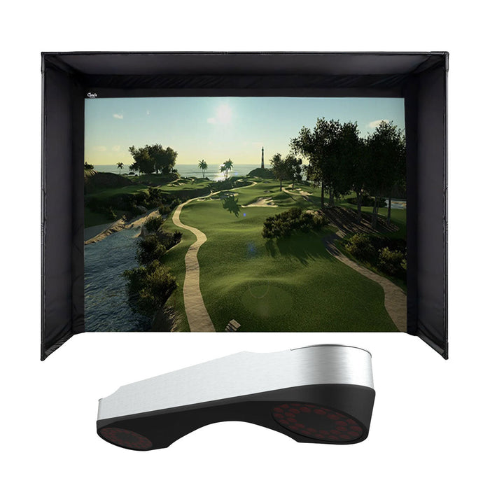 ProTee VX with PlayBetter SimStudio™ OVERHEAD Premium Home Golf Studio Package with Carl's Place Pro Enclosure