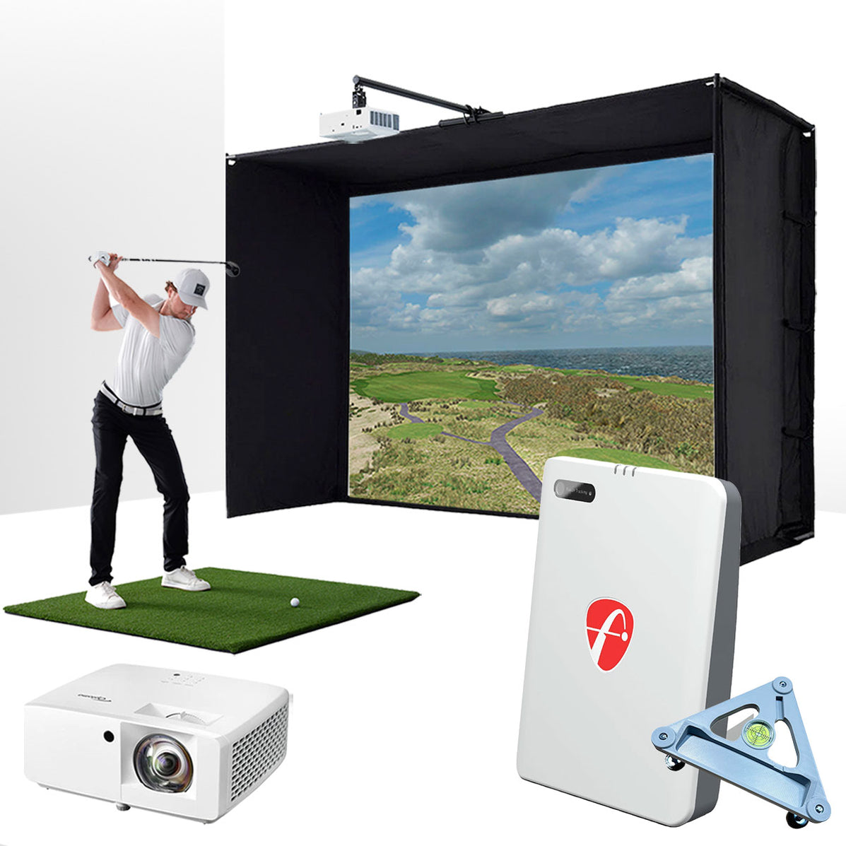 Flightscope Simulator Dimensions FlightScope Mevo Gen2 Golf Simulator | PlayBetter SimStudio™ Essentials ...