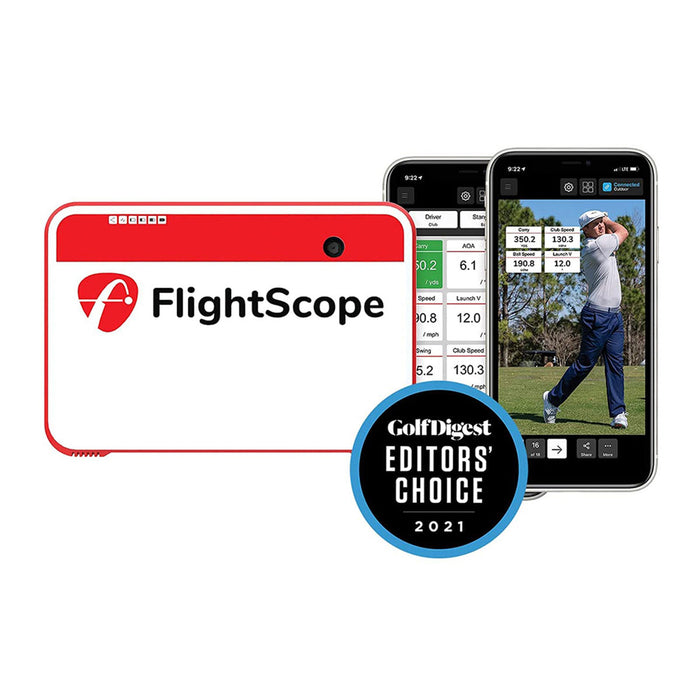 FlightScope Mevo+ Golf Launch Monitor & Simulator + Net Return V2 Official Golf Simulation Studio Package with Hitting Net, Mat & Side Barriers