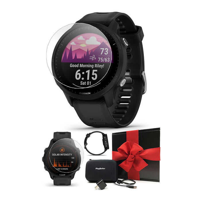 Forerunner 955 GPS Running Smartwatch- Non Solar— Black – Gazelle Sports