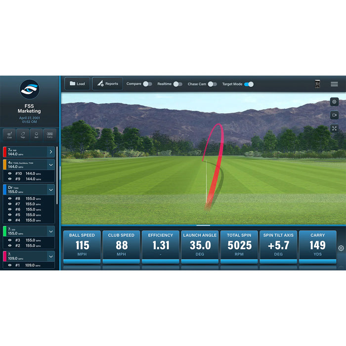 Foresight GC3 Golf Launch Monitor + Net Return V2 Official Golf Simulation Studio Package with Hitting Net, Mat & Side Barriers