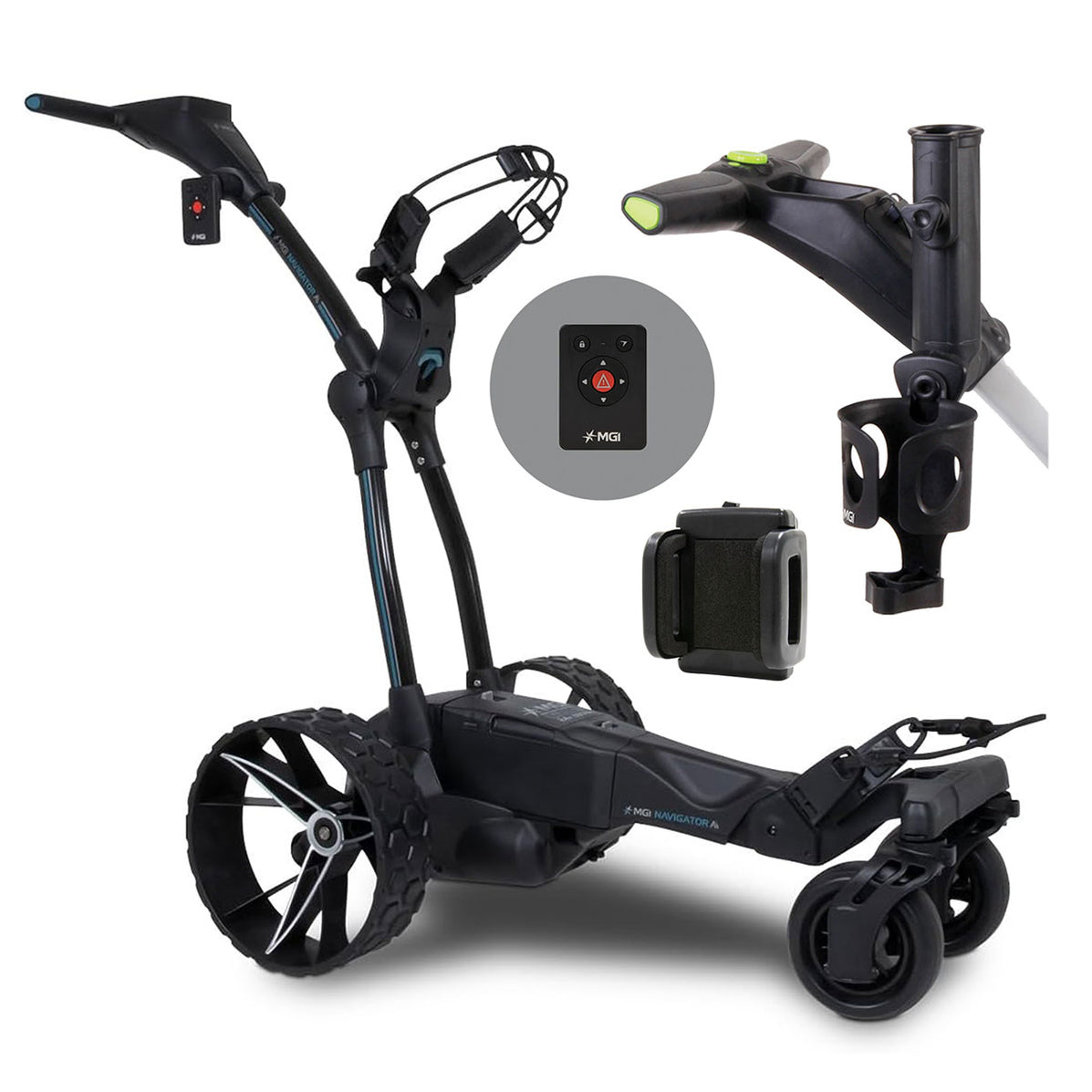 Shop MGI Ai Navigator GPS+ Electric Golf Caddy | Motorized Buggy ...