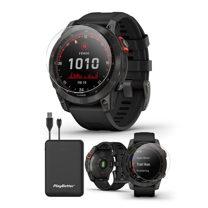 Shop 2022 Garmin fenix 7 / fenix 7 Solar  Rugged Multisport GPS Watch —  PlayBetter