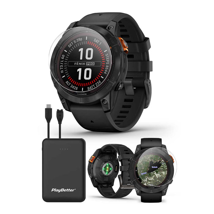 Shop Garmin fenix Pro Solar Sapphire Solar Multisport Watch