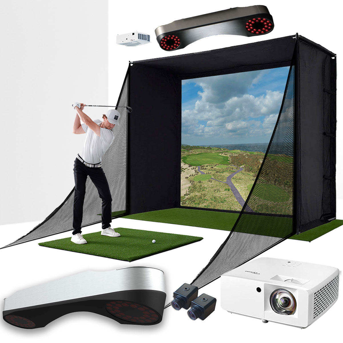 Everything You Need for a ProTee VX & PlayBetter SimStudio™ Home Golf Simulator Package