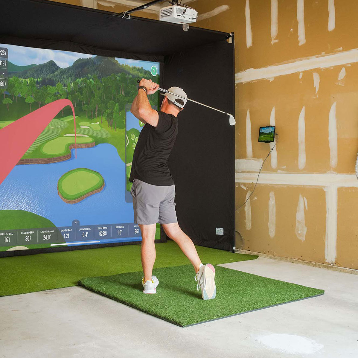 PlayBetter SimStudio™ Garage Edition | Best Home Garge Golf Studio