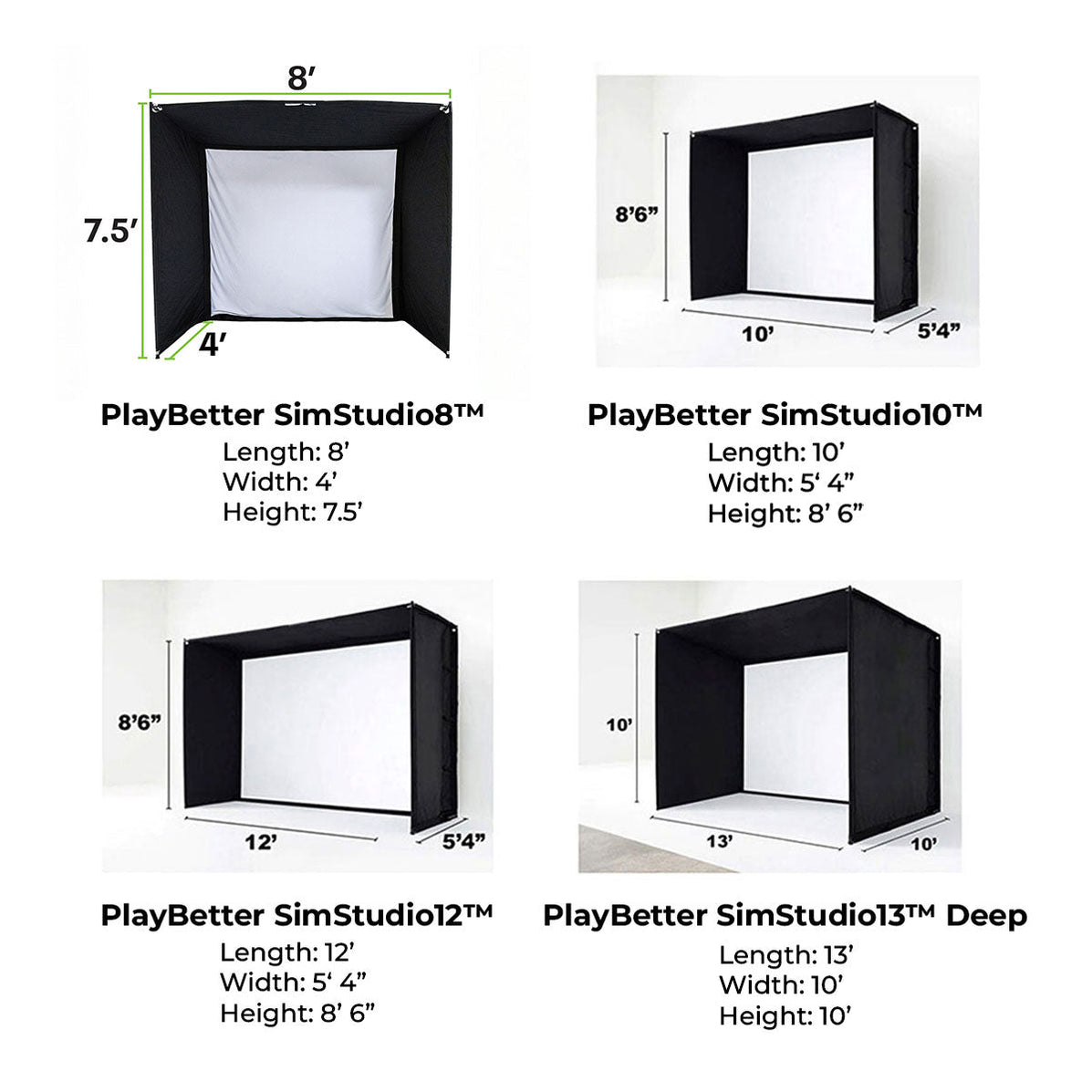 Flightscope Simulator Dimensions FlightScope Mevo Gen2 Golf Simulator | PlayBetter SimStudio Packages