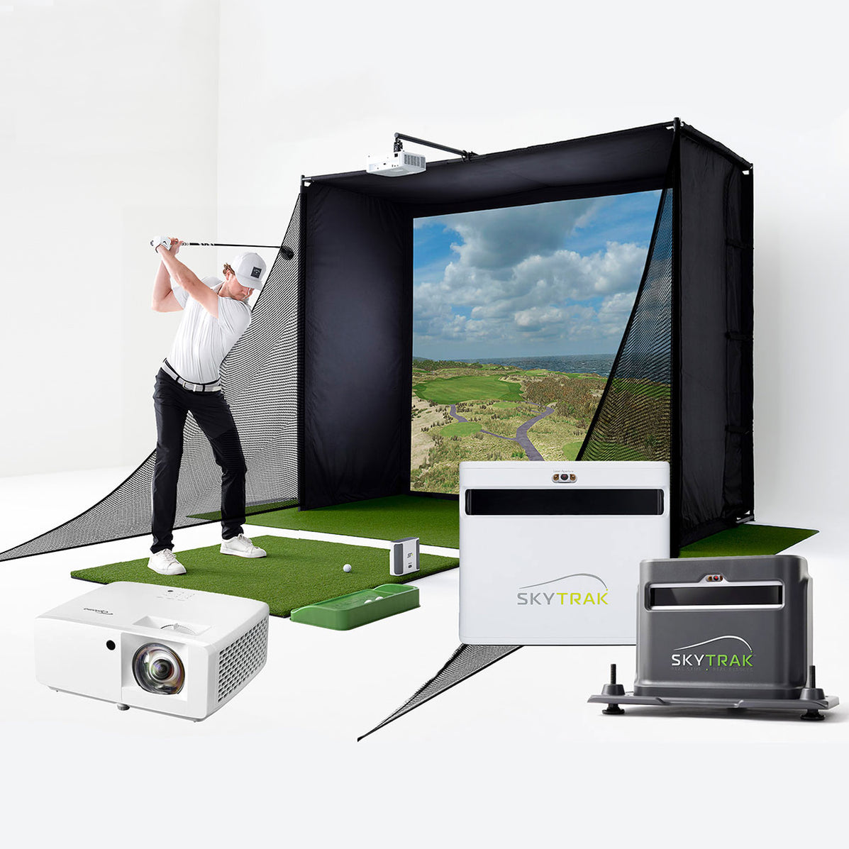 Sim Studio Golf Examples Shop 2024 SkyTrak+ SimStudio™ Home Golf Simulator Studio Package ...