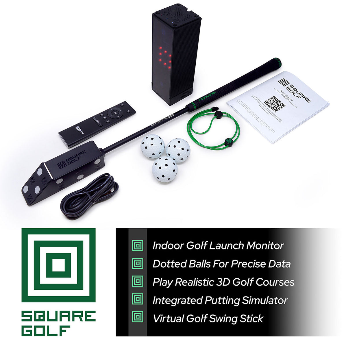 Square Golf Graphics Square Golf Launch Monitor — PlayBetter