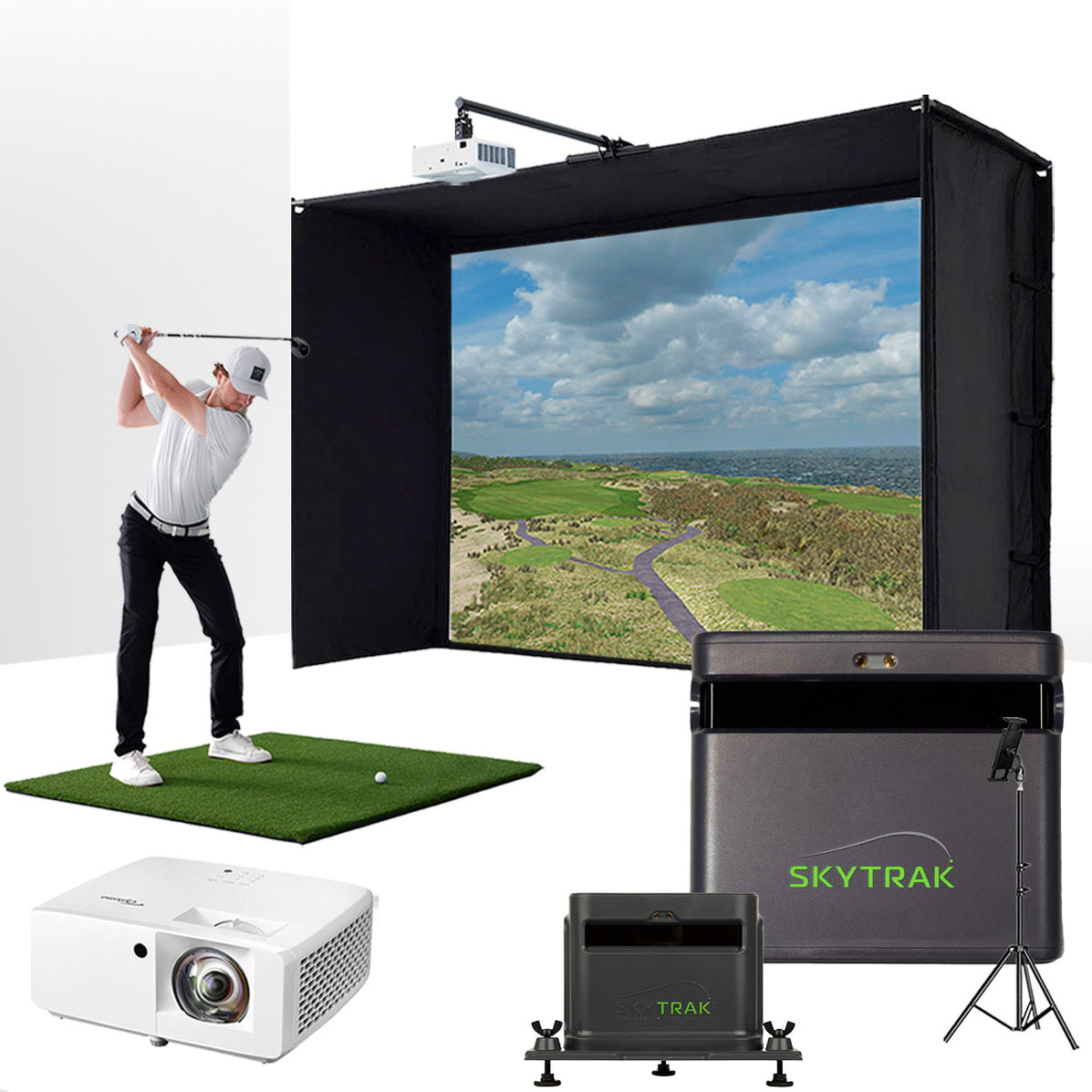 Shop SkyTrak ST MAX Home Golf Studio Essentials Package — PlayBetter