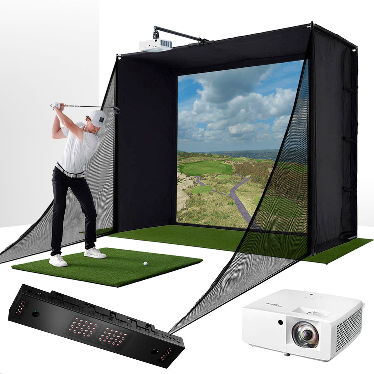 Uneekor EYE XO Golf Simulator with PlayBetter SimStudio™ Package