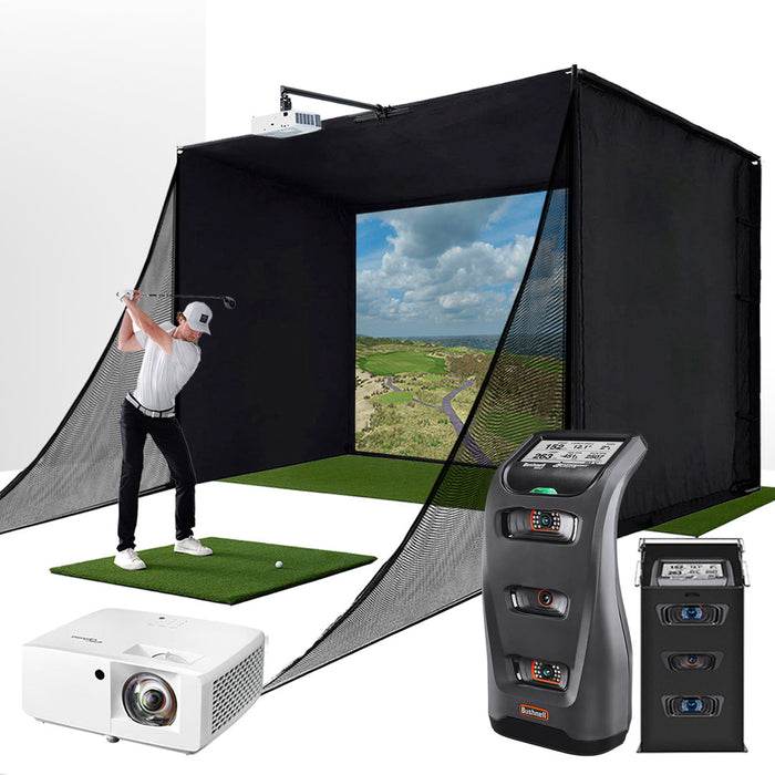 Bushnell Launch Pro Golf Simulator with PlayBetter SimStudio™ Package