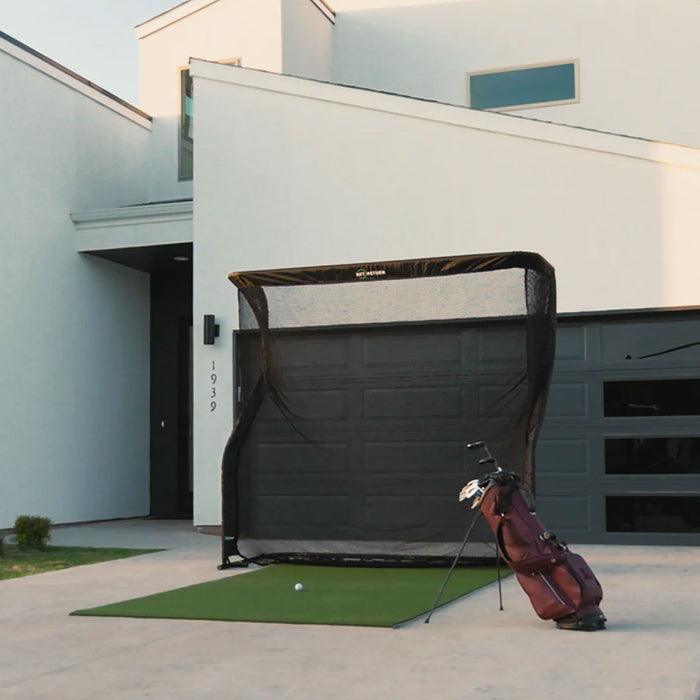 FlightScope Mevo Gen2 Golf Launch Monitor Home Net Studio with The Net Return Premium Hitting Net Package