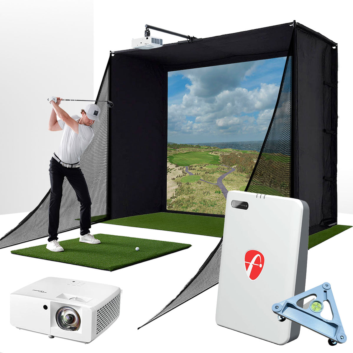 FlightScope Mevo Gen2 Golf Simulator | PlayBetter SimStudio Packages