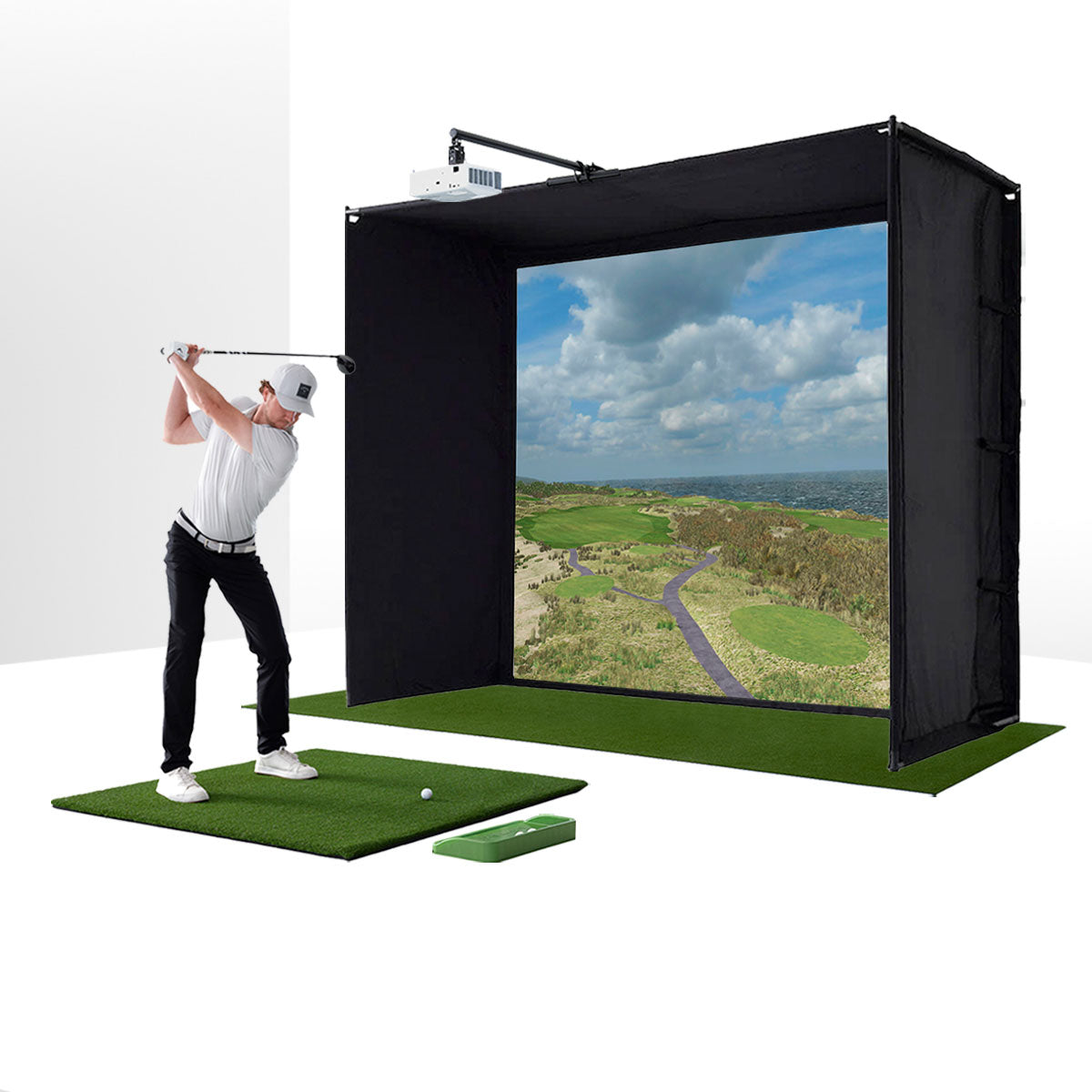 Everything You Need for a PlayBetter Garage SimStudio™ Home Golf Simulator Package