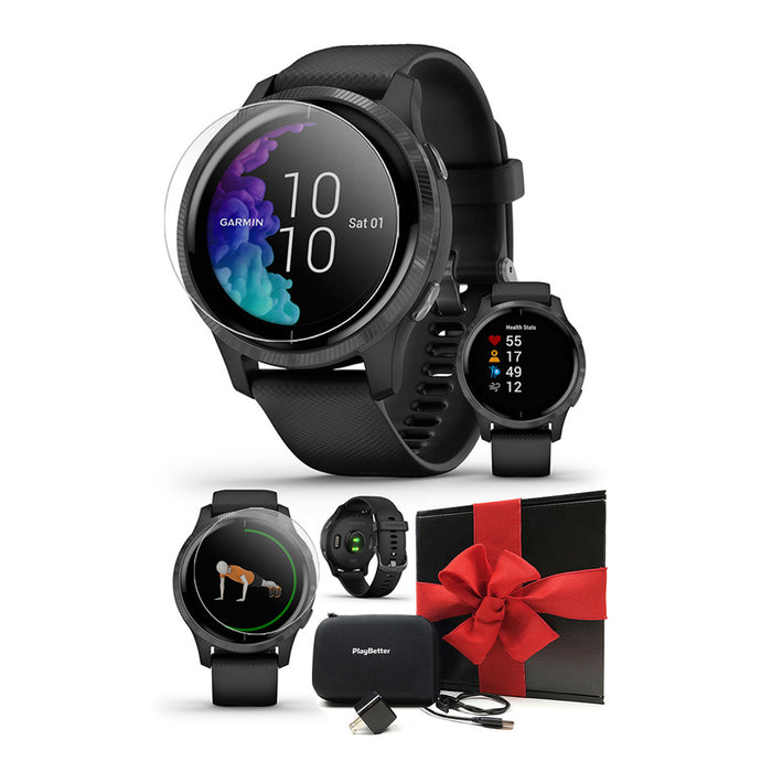 Garmin Venu® (Black/Slate) GPS Fitness Smartwatch for Men & Women —  PlayBetter
