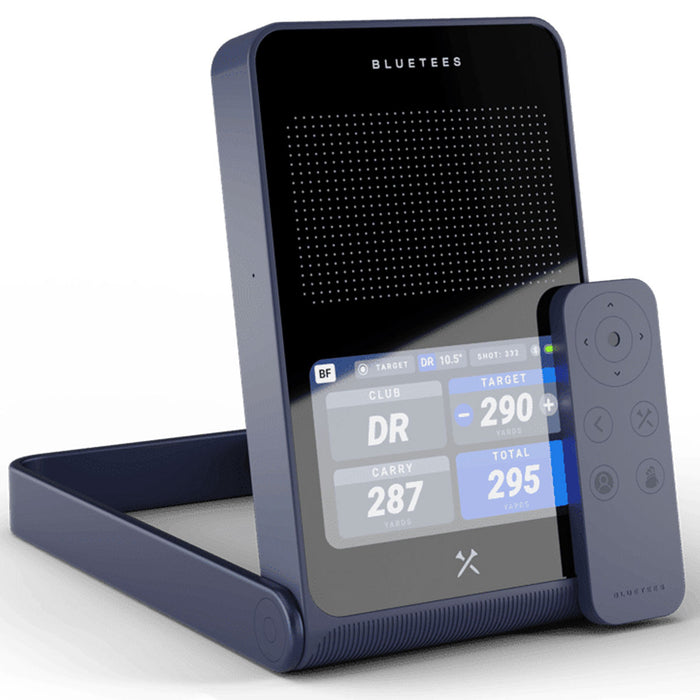 Blue Tees Golf Rainmaker with PlayBetter SimStudio™ COMPLETE Package | Golf Simulator Studio with Impact Screen, Enclosure, Side Barriers, Hitting/Putting Mats & Projector