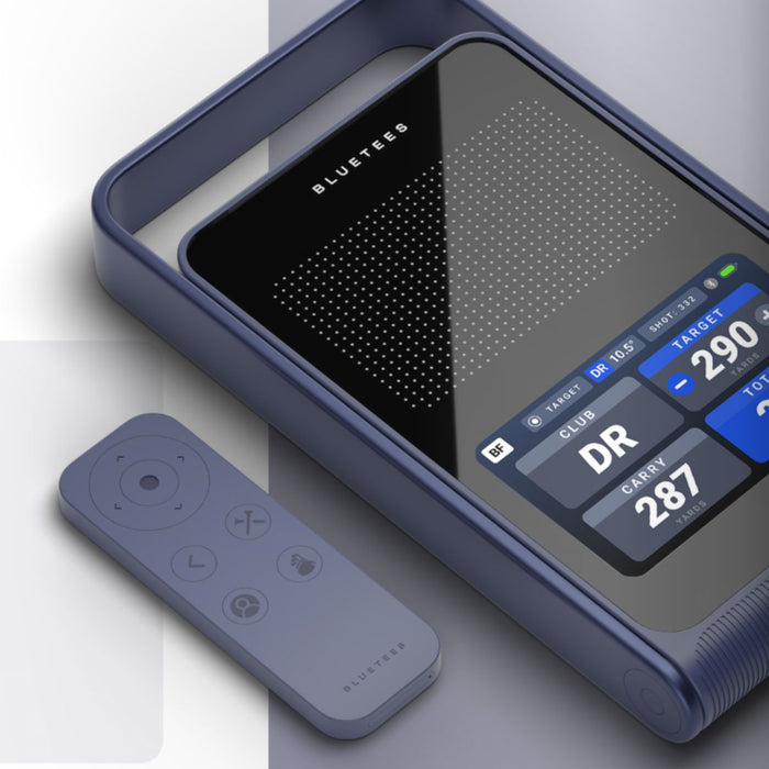 Blue Tees Golf Rainmaker with PlayBetter SimStudio™ COMPLETE Package | Golf Simulator Studio with Impact Screen, Enclosure, Side Barriers, Hitting/Putting Mats & Projector