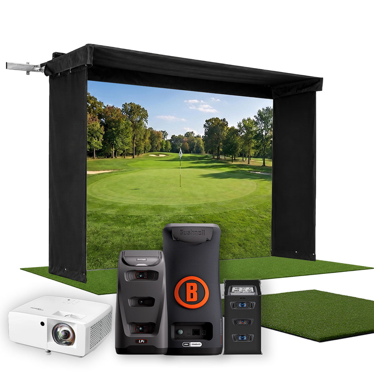 Bushnell LPi Circle B SportScreen Vanish LITE Semi-Retractable Golf ...