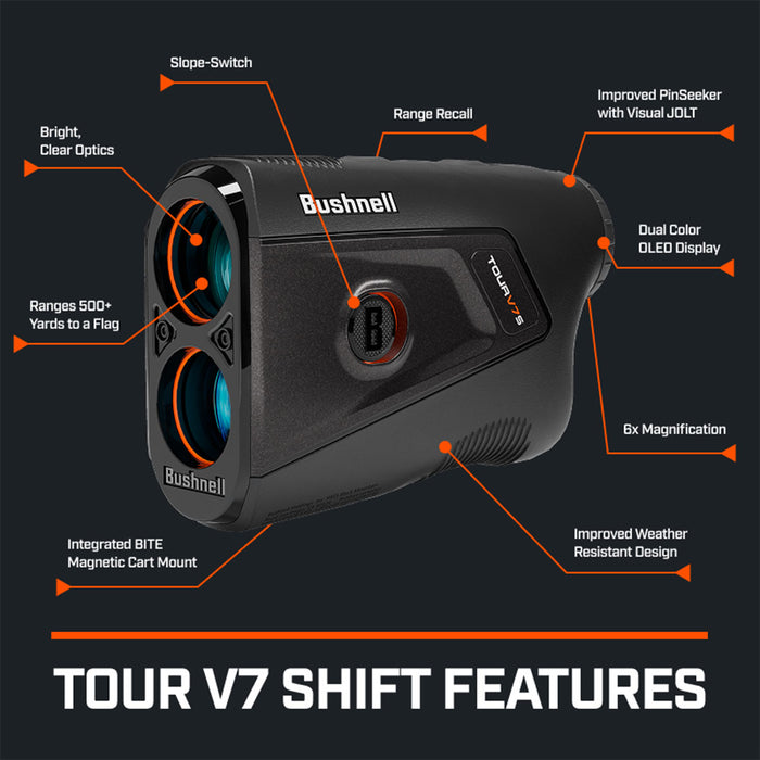 Bushnell Tour V7 Shift Golf Laser Rangefinder