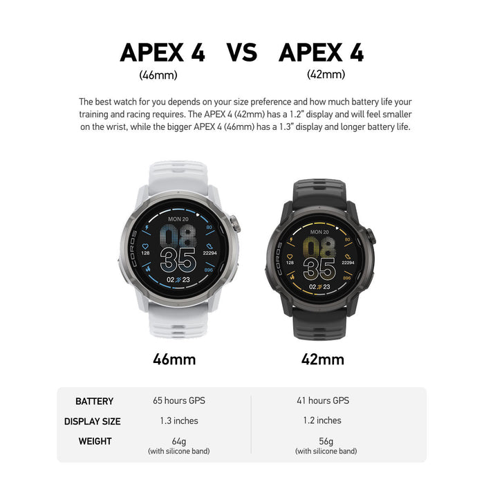 COROS APEX 4 Mountain Sports GPS Watch (Open Box)