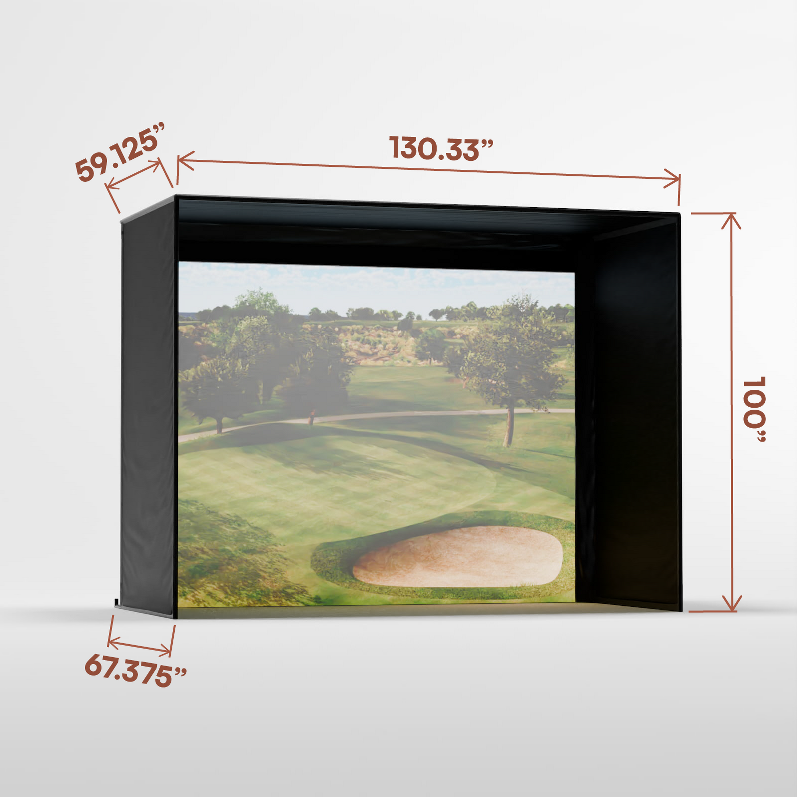 Shop Carl's Place DIY Golf Simulator Enclosure Kit with Impact Screen ...
