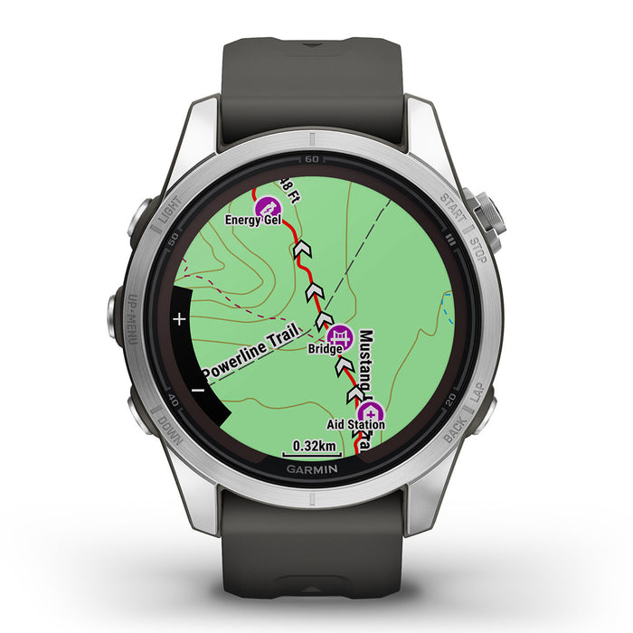 Garmin fēnix 7S Sapphire Solar GPS Watch - Carbon Gray/Black for sale  online