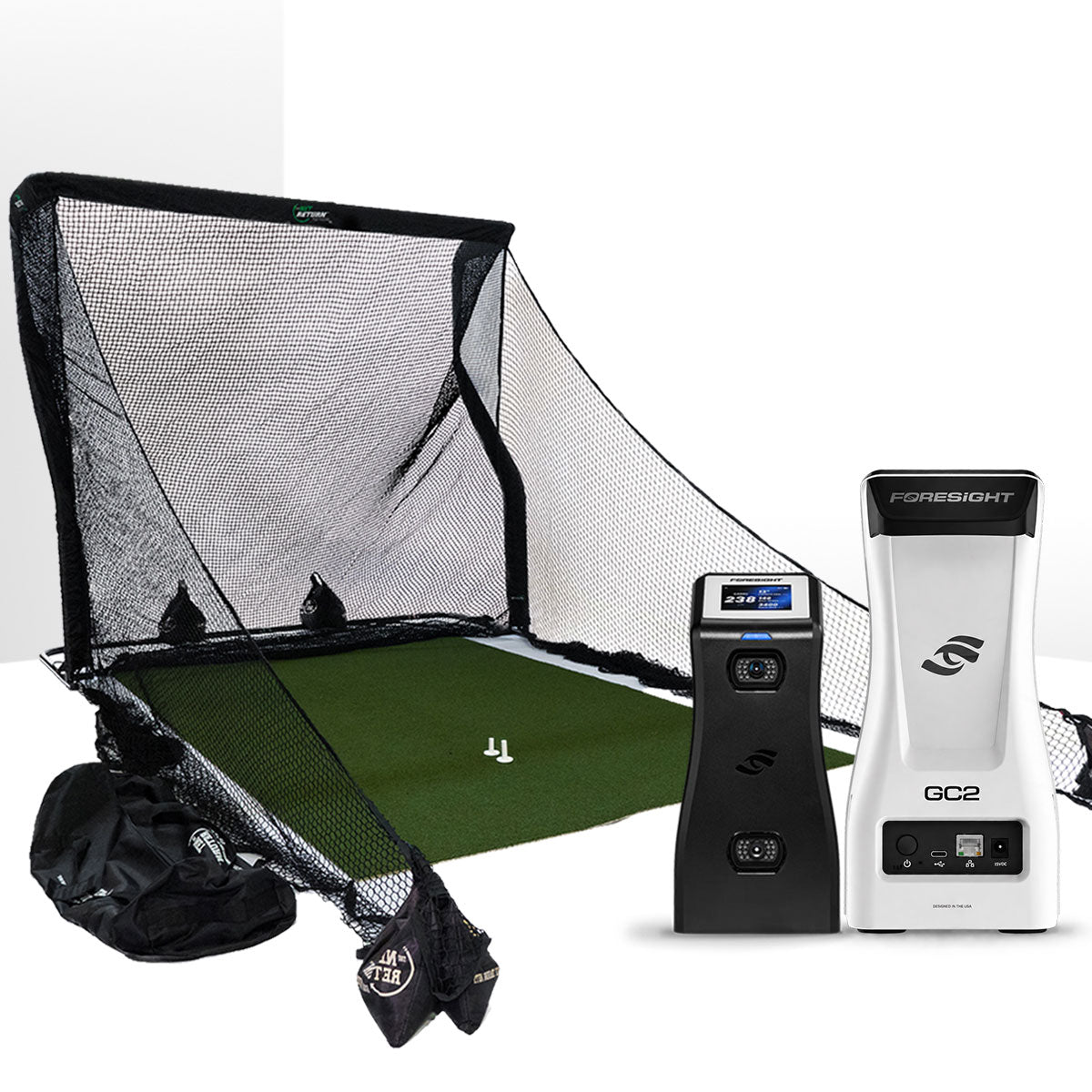 Elevate Your Game with the Foresight GC2 & The Net Return Pro Series V2 Golf Simulator Package: The Ultimate All-in-One Solution for Golfers