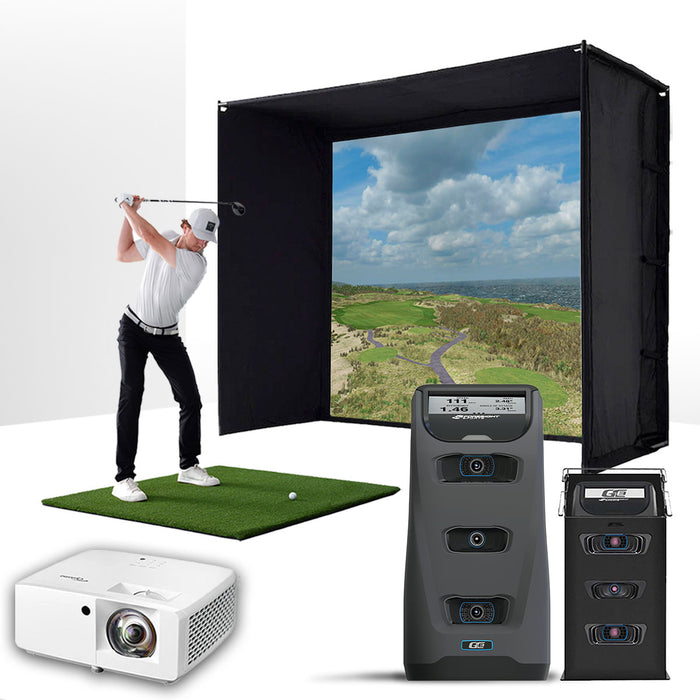 Foresight GC3 with PlayBetter SimStudio™ BYO (Build Your Own) Package – Custom Home Golf Simulator Studio Builder with Impact Screen, Enclosure, Optional Mats, Projector & More