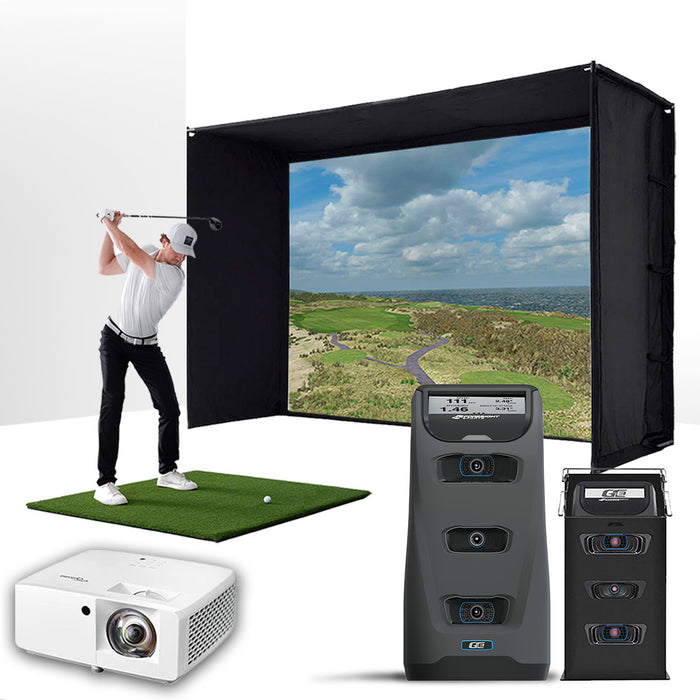 Foresight GC3 with PlayBetter SimStudio™ BYO (Build Your Own) Package – Custom Home Golf Simulator Studio Builder with Impact Screen, Enclosure, Optional Mats, Projector & More