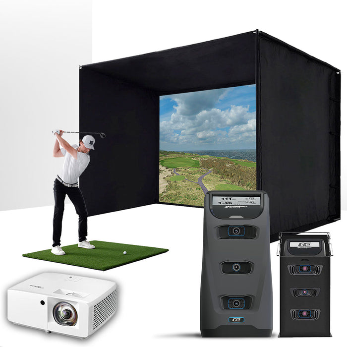 Foresight GC3 with PlayBetter SimStudio™ BYO (Build Your Own) Package – Custom Home Golf Simulator Studio Builder with Impact Screen, Enclosure, Optional Mats, Projector & More