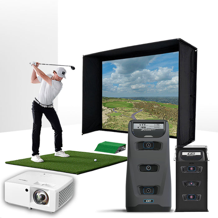 Foresight GC3 with PlayBetter SimStudio™ BYO (Build Your Own) Package – Custom Home Golf Simulator Studio Builder with Impact Screen, Enclosure, Optional Mats, Projector & More