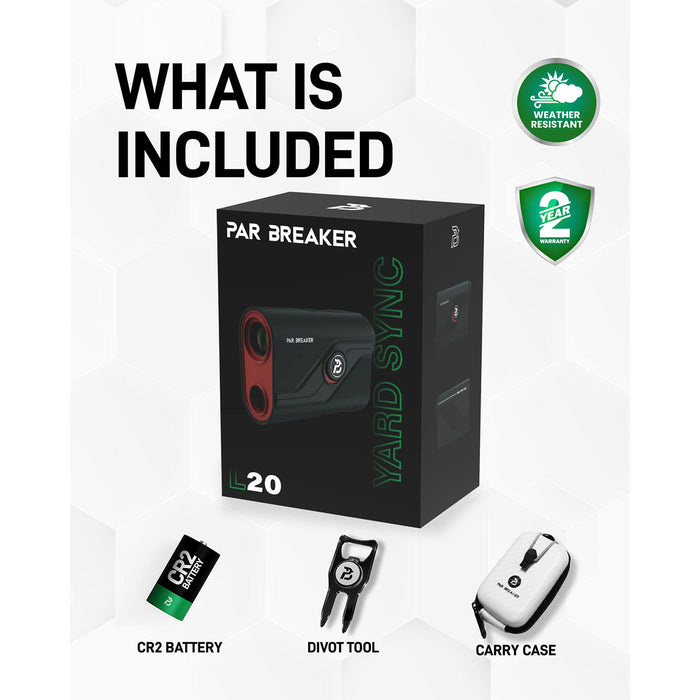 Par Breaker Yard Sync L20 Golf Laser Rangefinder