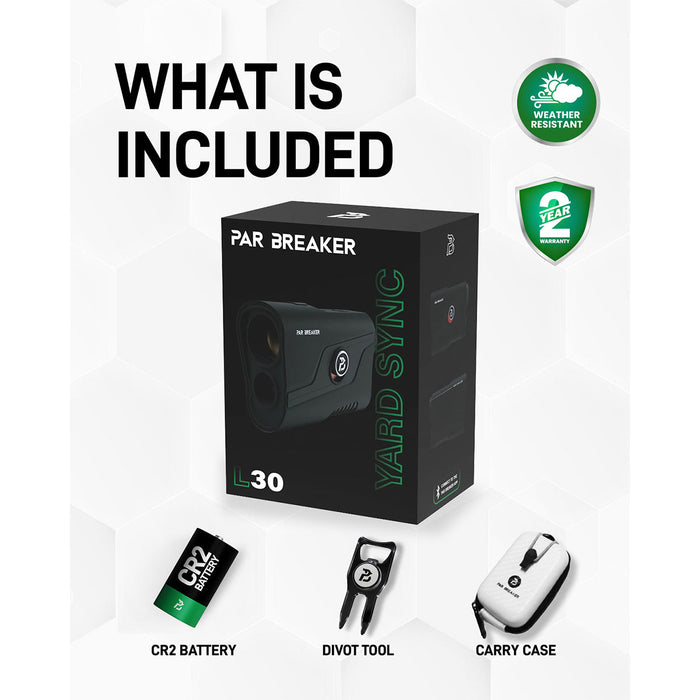 Par Breaker Yard Sync L30 Golf Laser Rangefinder