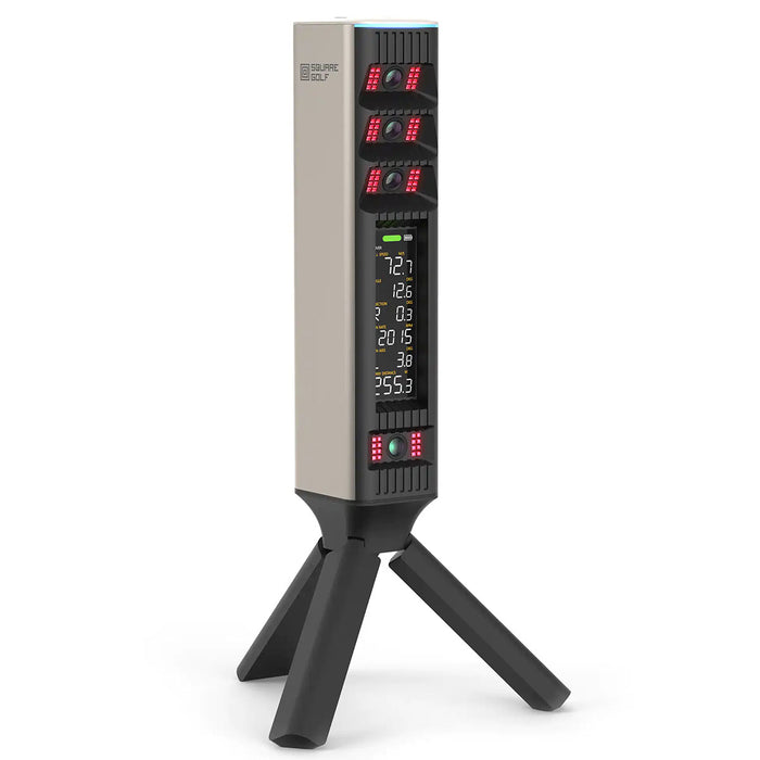 Square Golf Omni Golf Launch Monitor Home Net Studio with The Net Return Premium Hitting Net Package