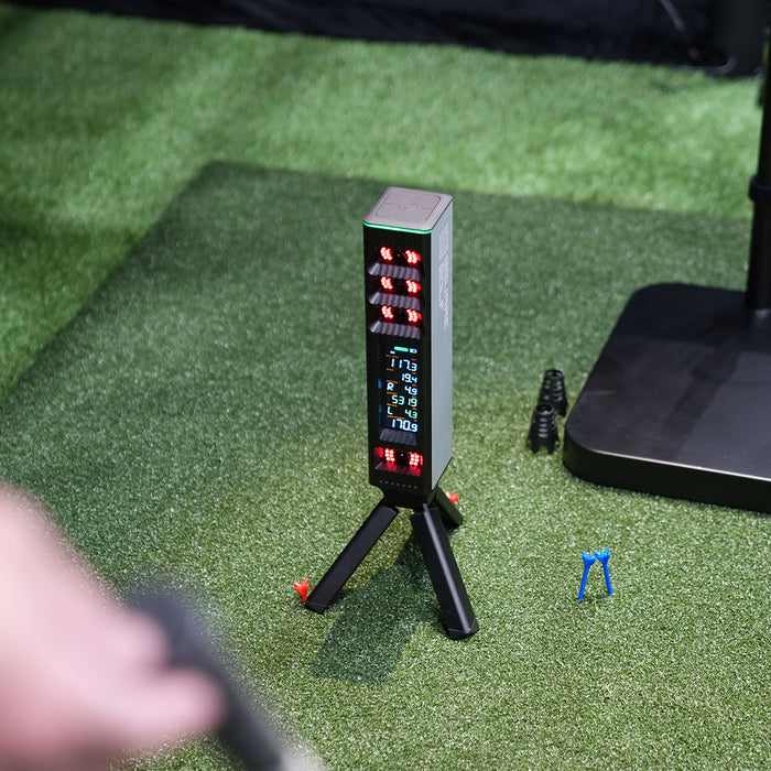 Square Golf Omni SportScreen Vanish Retractable Golf Studio Complete Package | Home Golf Simulator Studio with Impact Screen, Enclosure, Hitting Mat, Putting Turf & Projector