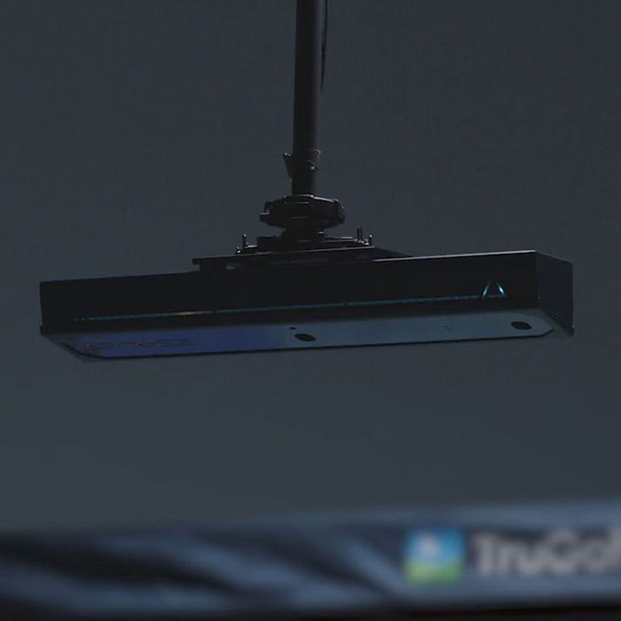 TruGolf APOGEE with PlayBetter SimStudio™ OVERHEAD Premium Home Golf Studio Package with Carl's Place Curved Enclosure