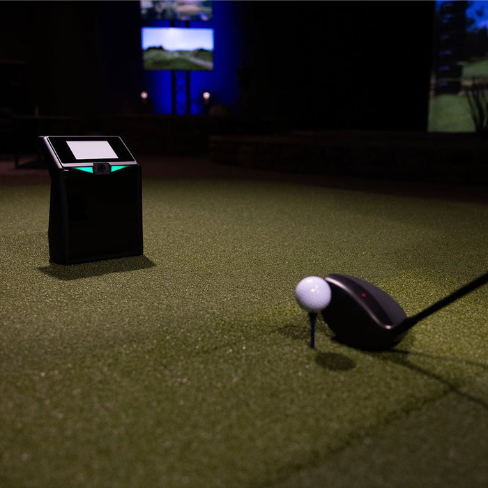 TruGolf LaunchBox SportScreen Vanish Retractable Golf Studio Complete Package | Home Golf Simulator Studio with Impact Screen, Enclosure, Hitting Mat, Putting Turf & Projector