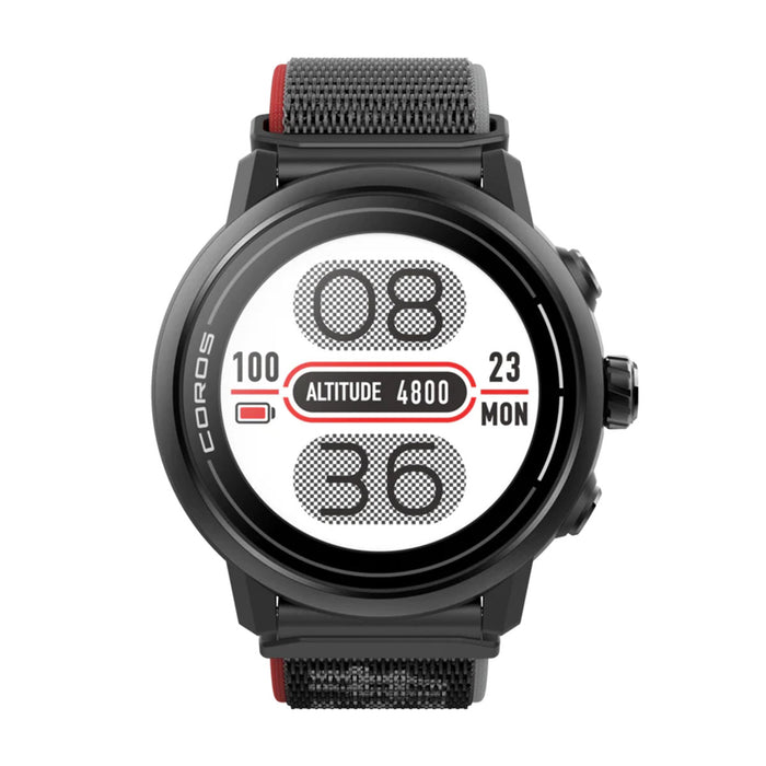 COROS APEX 2 Pro Outdoor GPS Watch, 1.3 Sapphire Titanium, 24-Day Battery  Life, Dual-Freq GPS, On-Wrist Navigation, Offline Maps, Heart Rate Monitor,  Track Sleep, Running, Biking, Climbing-Black : Electronics 