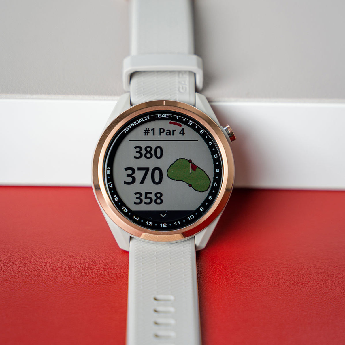 Garmin Approach S42 Golf GPS Watch White - Main Image