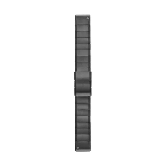 Garmin QuickFit 22 Watch Band - Vented Titanium Bracelet with Carbon Gray  DLC Coating