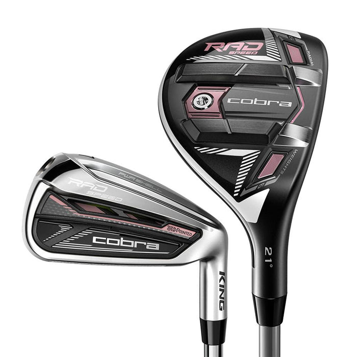 Cobra Golf 2021 RADSPEED Women's Combo Iron Set - Pink/Black